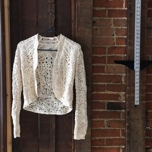 Brand New Lacy Cream Cardigan